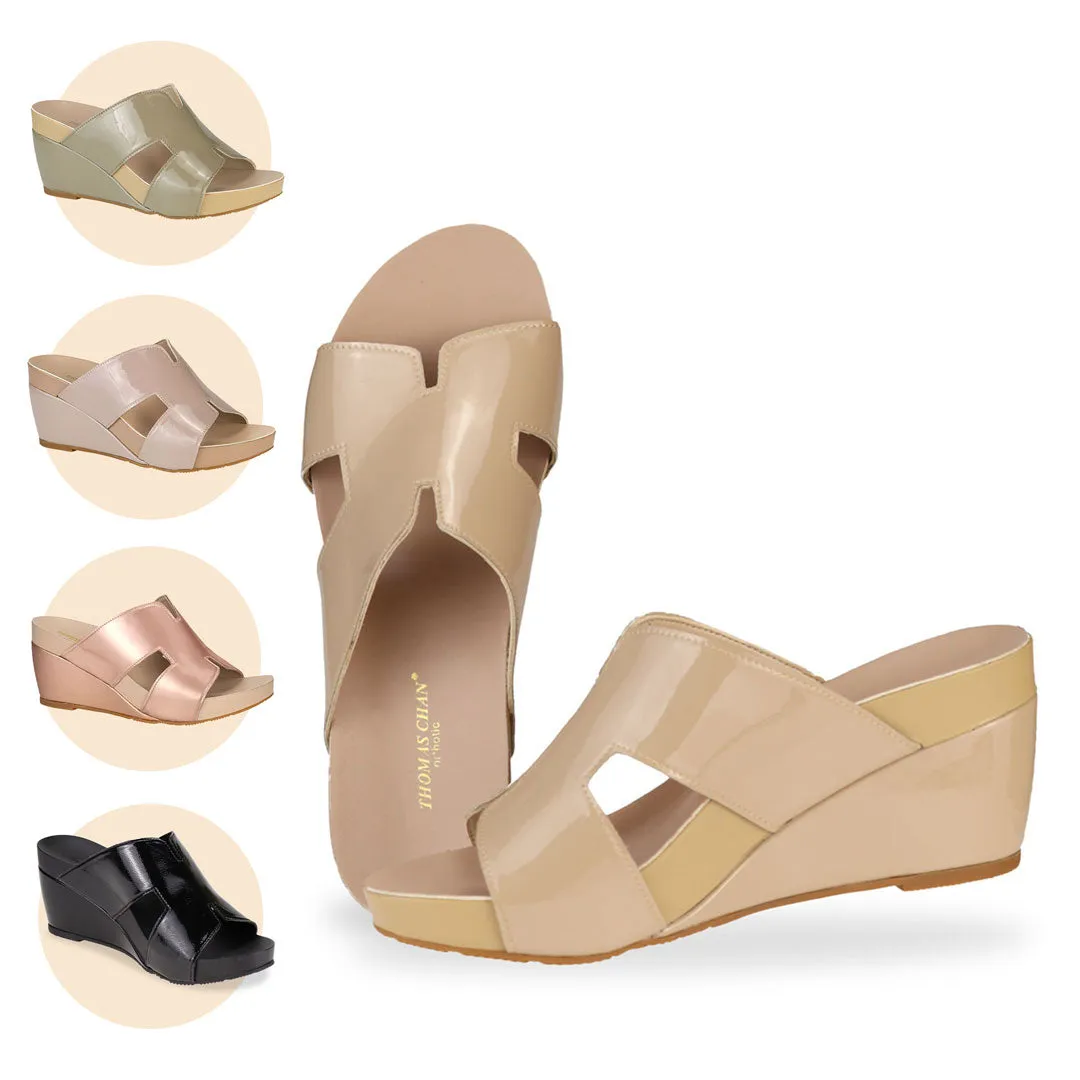 [20% off at cart] H-Strap Wedge Sandals