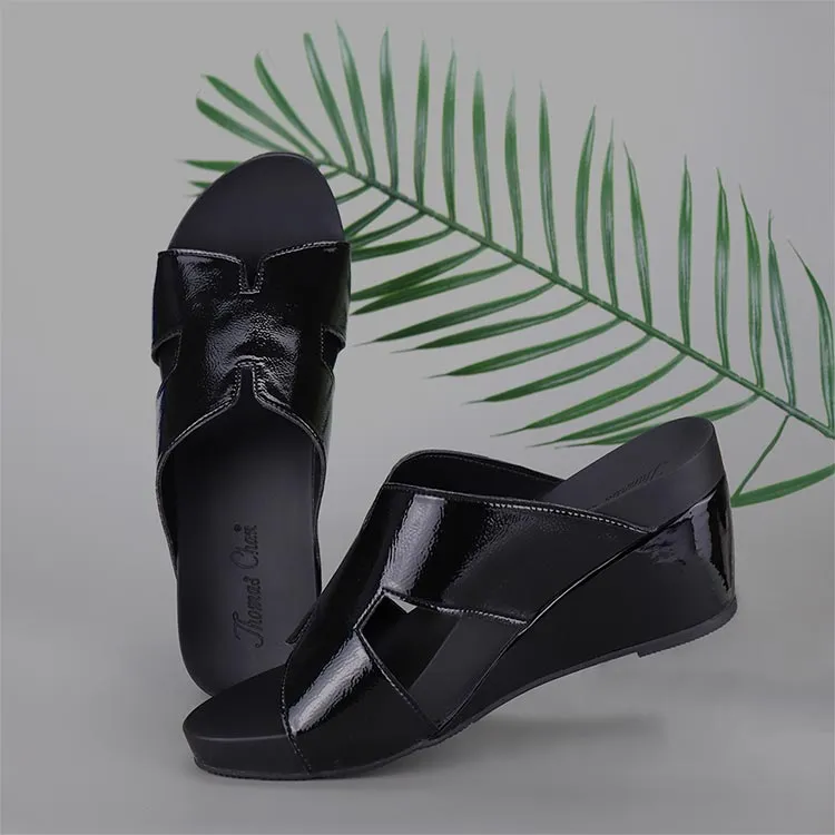 [20% off at cart] H-Strap Wedge Sandals