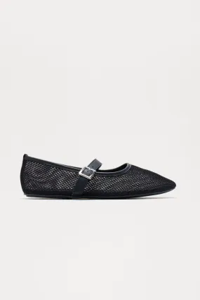 Adley Mesh Flats - Black