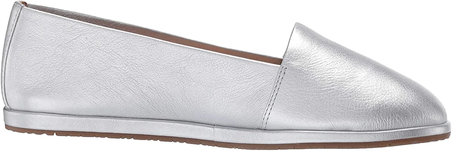 Aerosoles Women's Holland Loafer Flat - Silver Leather, Size Medium