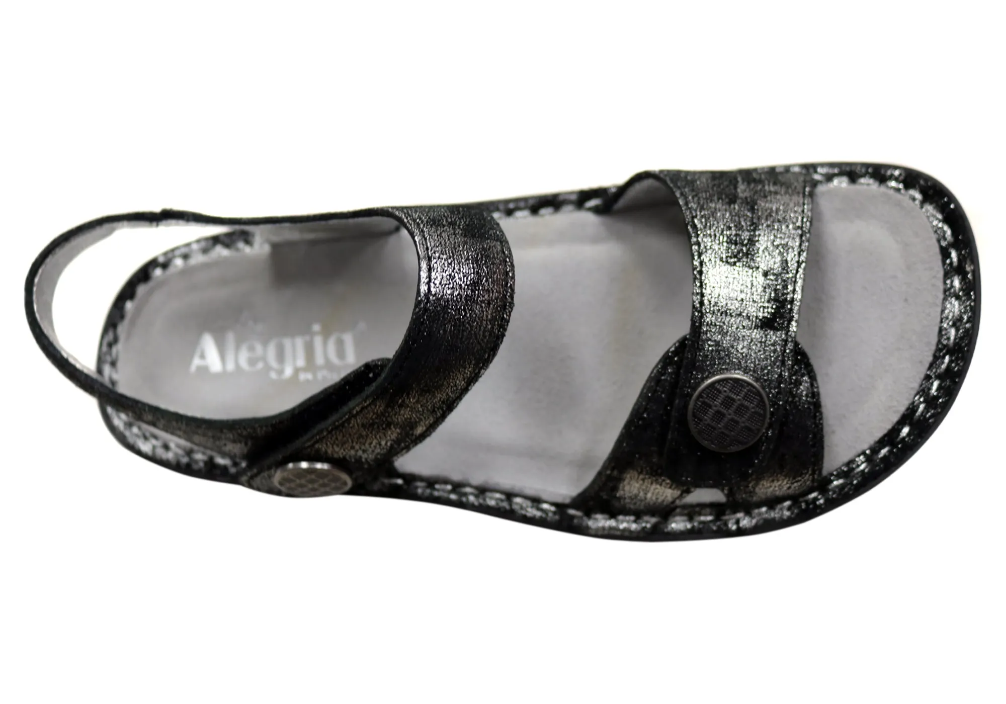 Alegria Vienna Womens Comfort Leather Sandals With Adjustable Straps