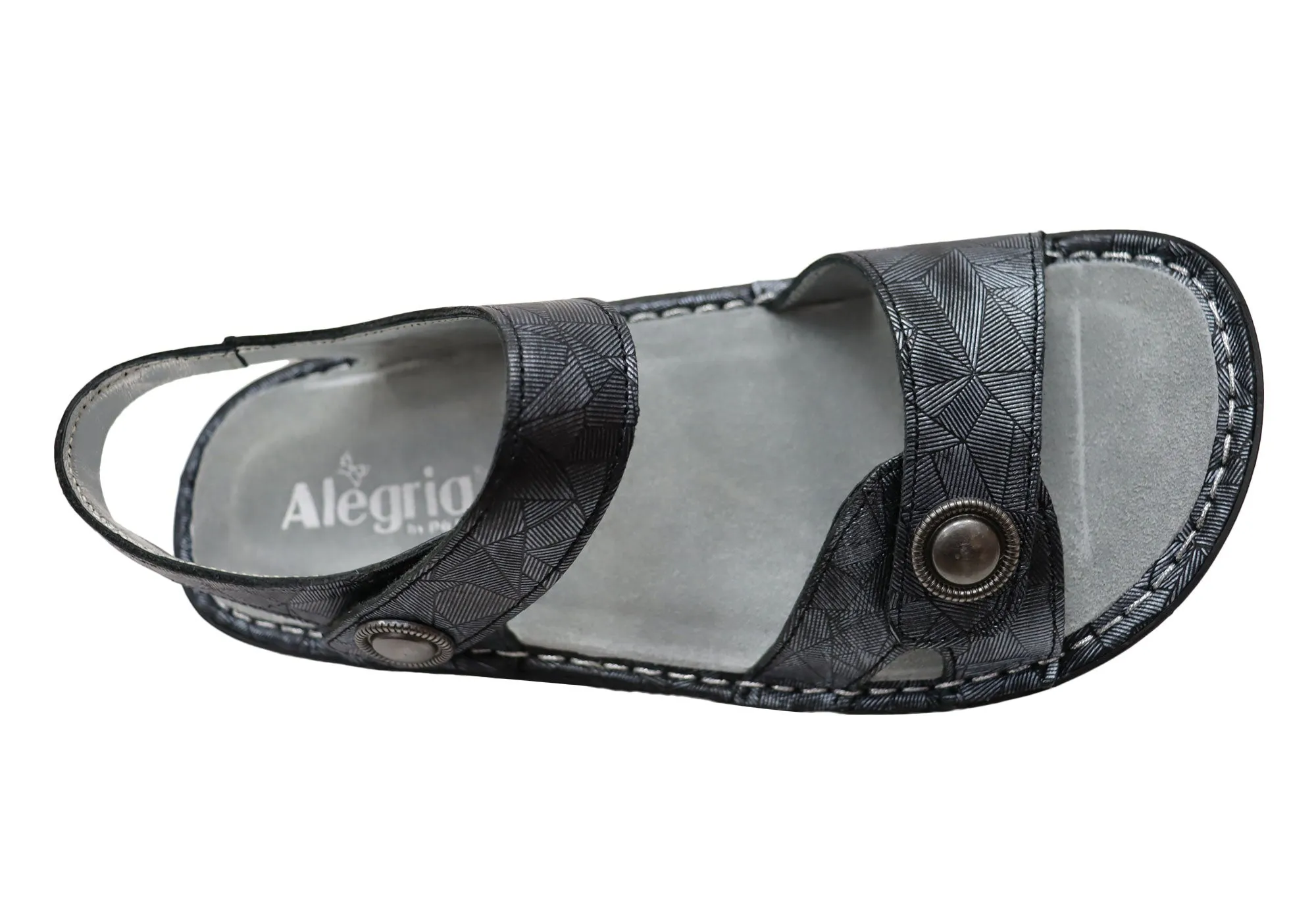 Alegria Vienna Womens Comfort Leather Sandals With Adjustable Straps