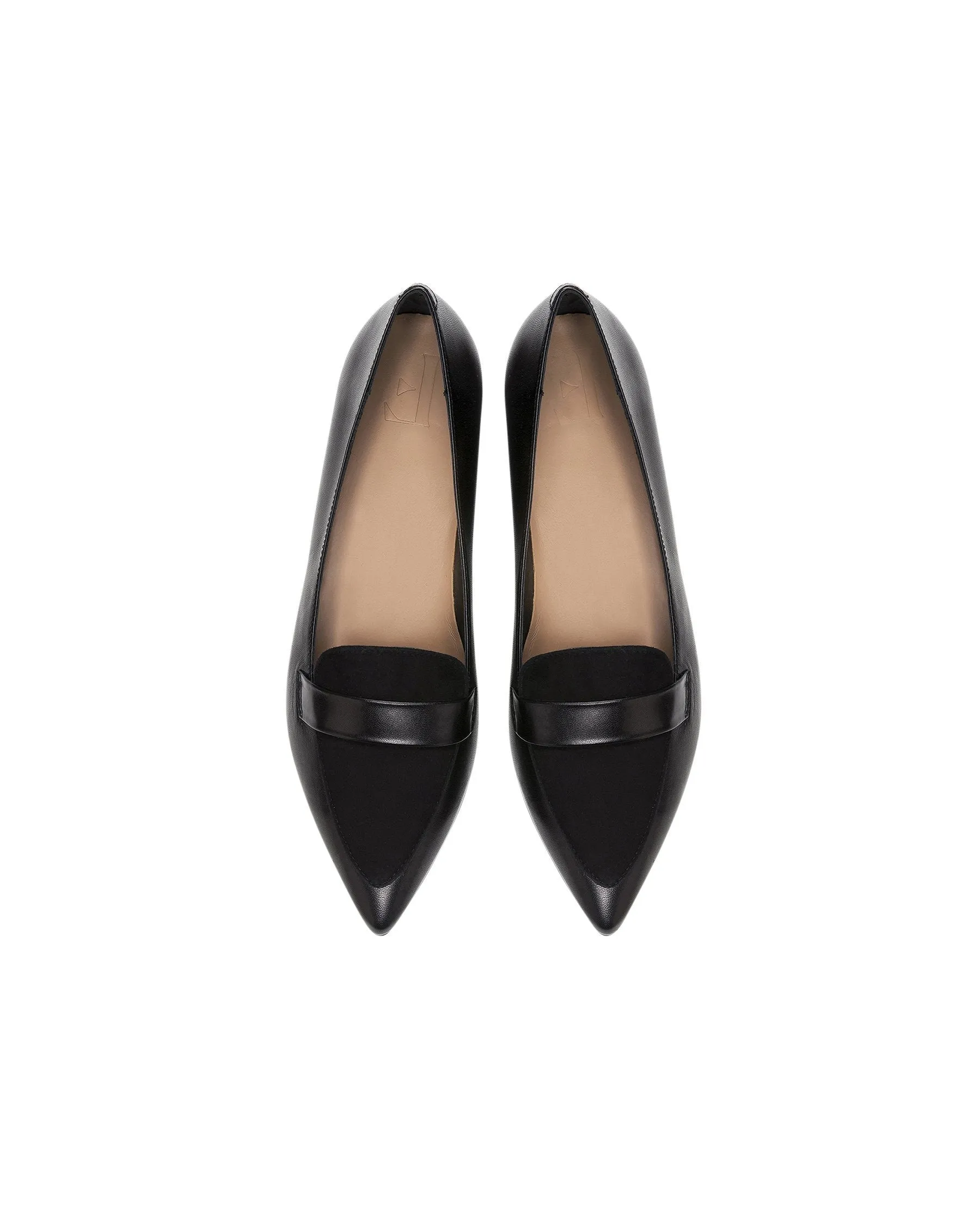 Alexandra Nappa Black Flats