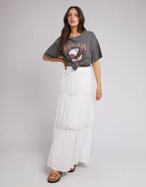 All About Eve Denver Maxi Skirt White