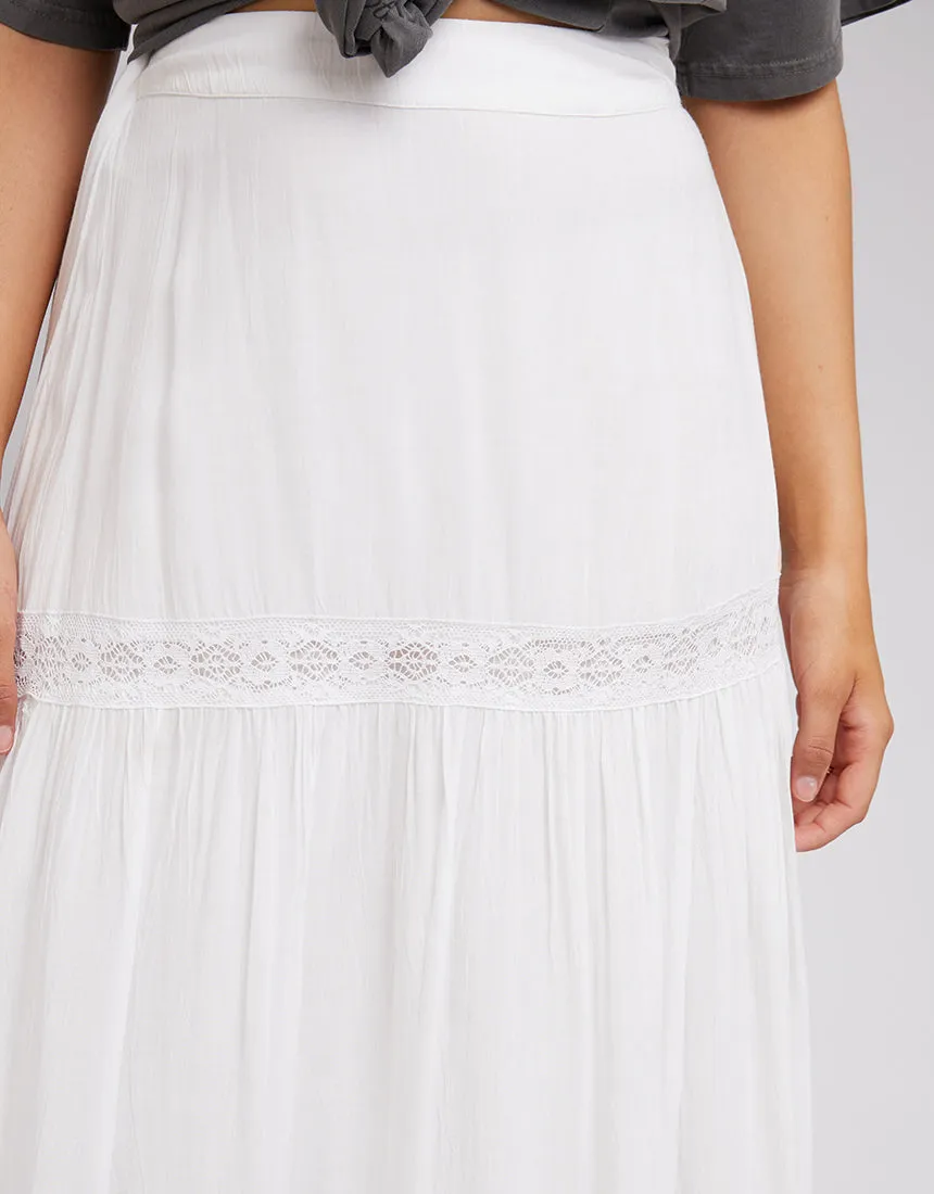 All About Eve Denver Maxi Skirt White