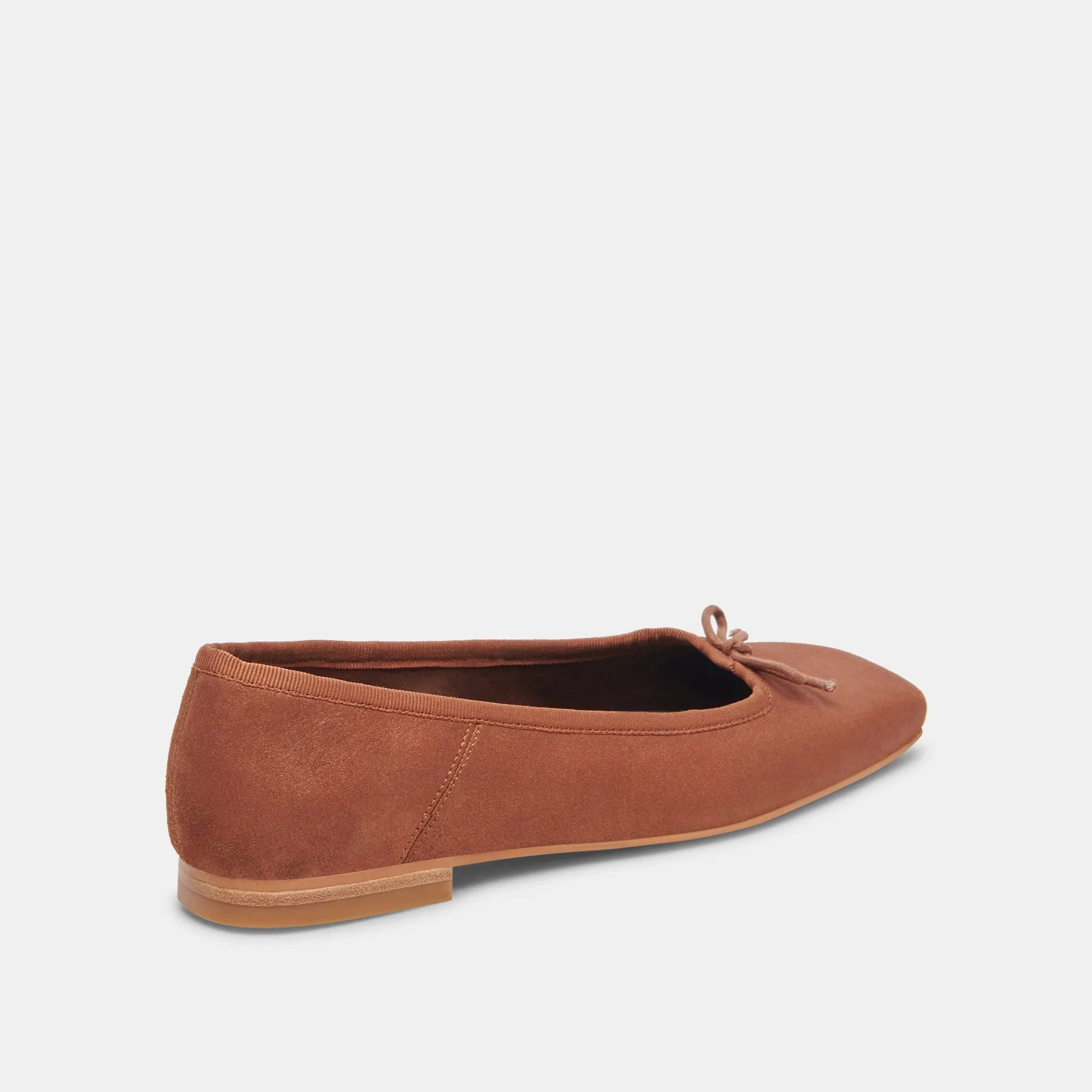 ANISA WIDE BALLET FLATS COPPER METALLIC SUEDE