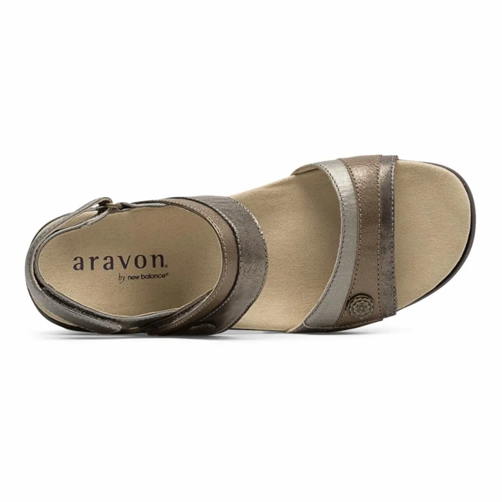 Aravon POWER COMFORT SANDALS KATHERINE METALLIC/MULTI