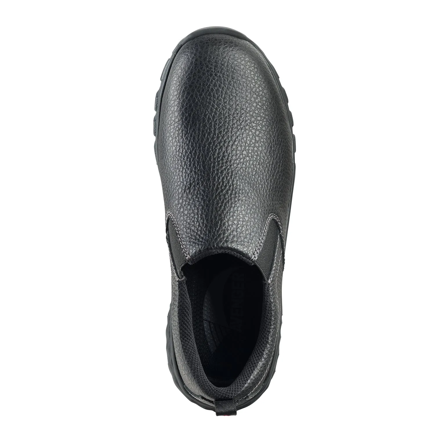 Avenger Mens Flight Black Leather Slip-On Shoes