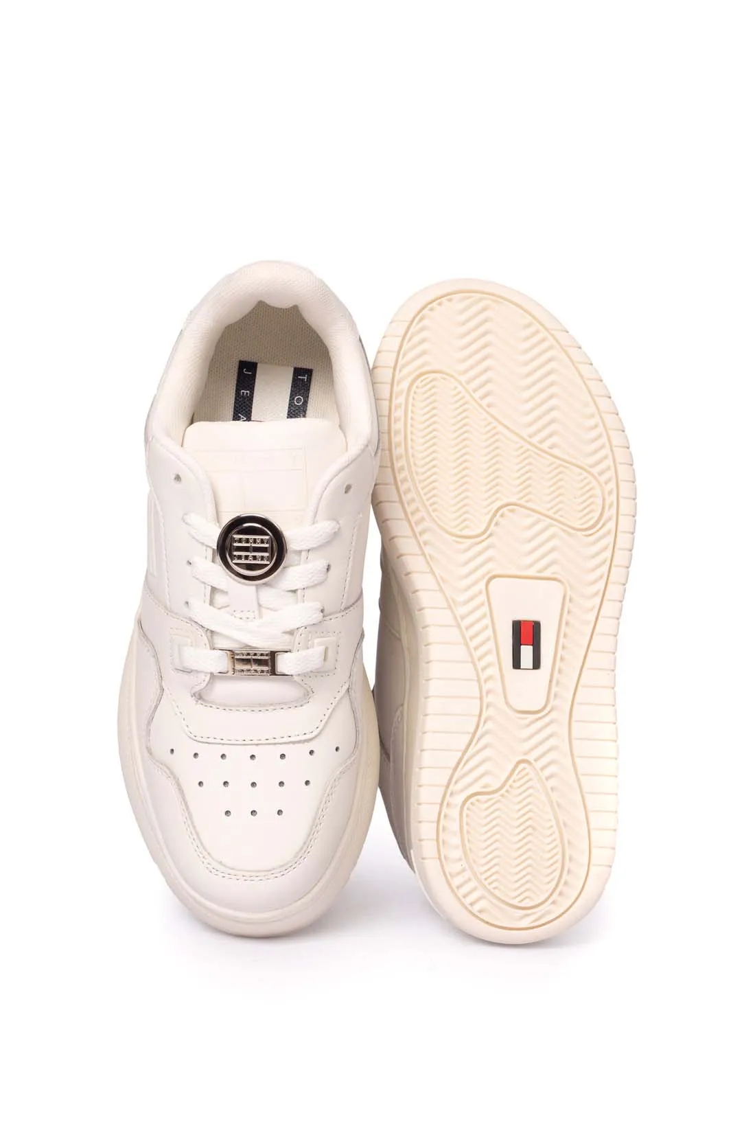 Baskets Sneakers femme basket con platform - Blanc - Femme