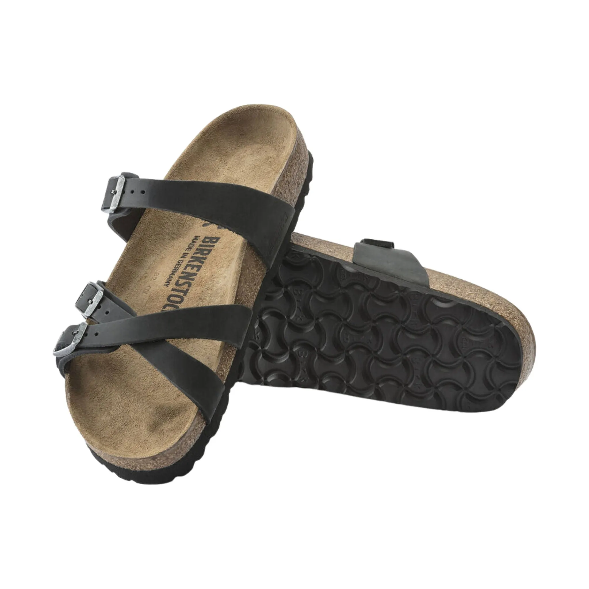 Birkenstock Franca Sandal - Oiled Leather Black