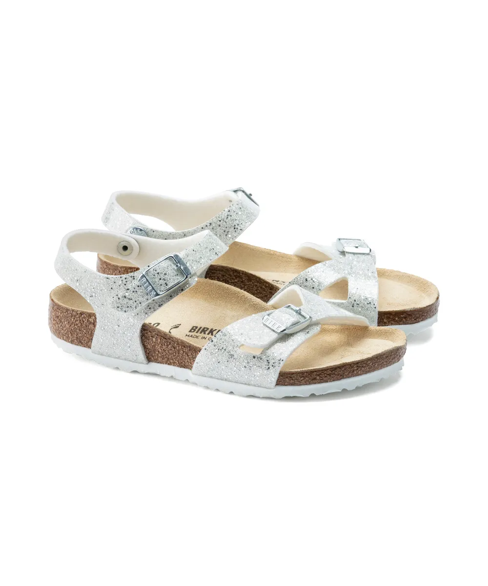 BIRKENSTOCK RIO KIDS FIT IN WHITE