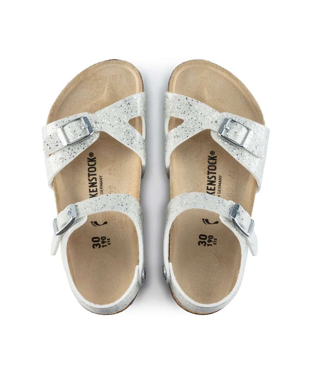 BIRKENSTOCK RIO KIDS FIT IN WHITE