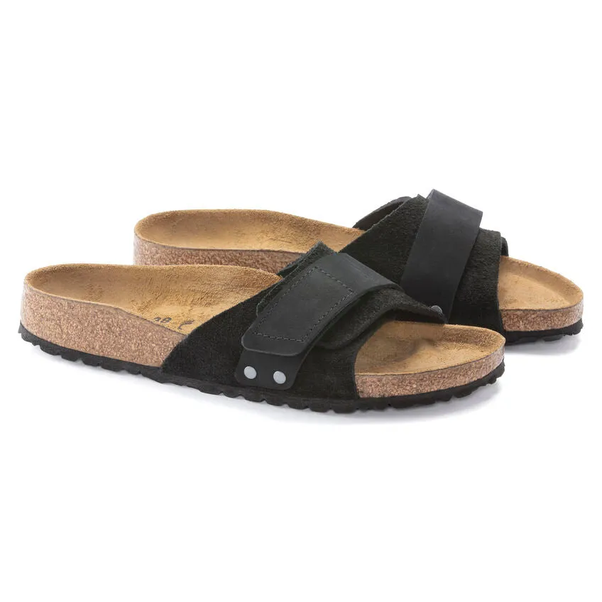 BIRKENSTOCK Women's Oita Suede Leather (Black - Narrow Fit)