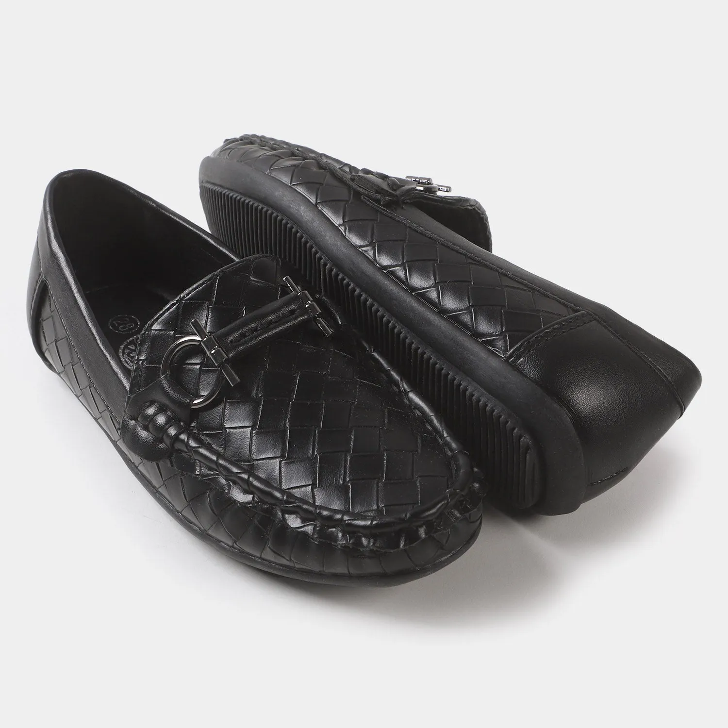 Boys loafers 202109-8 - BLACK