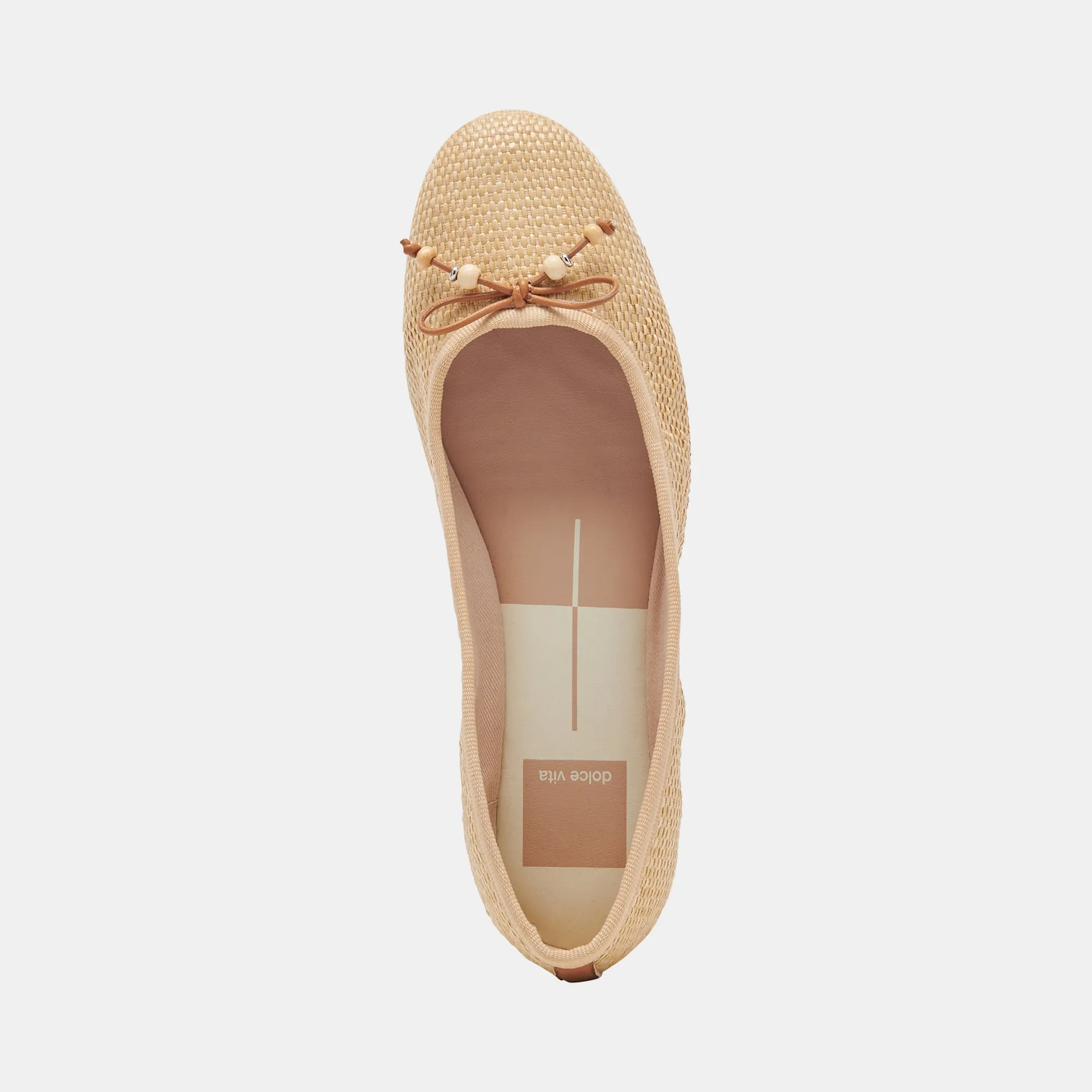 CACY BALLET FLATS NATURAL RAFFIA