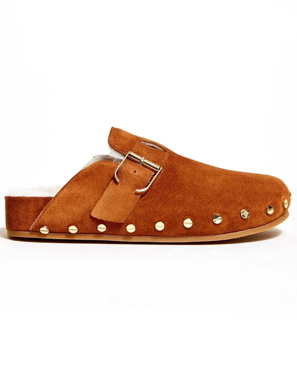 Caramel Shearling Lined Fern Clog