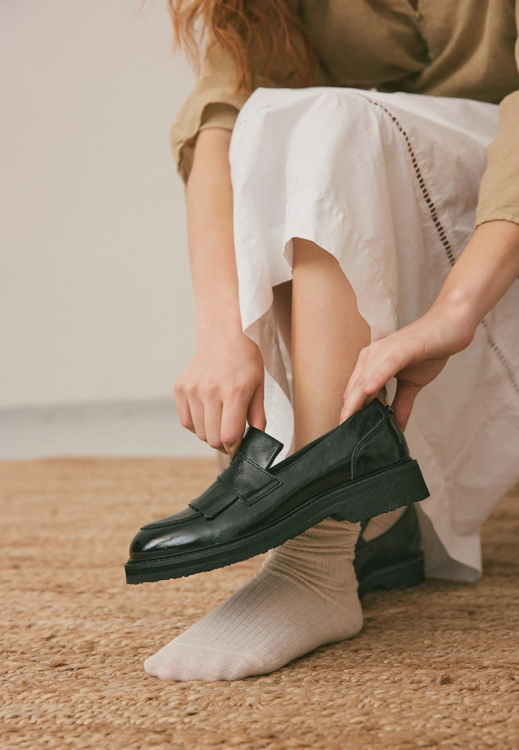 Casbetty Black Patent Leather Loafers