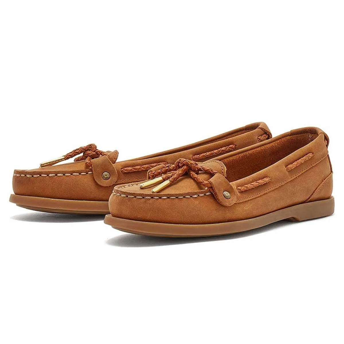 CHATHAM Rota G2 Leather Slip-On Boat Shoes - Women's - Walnut