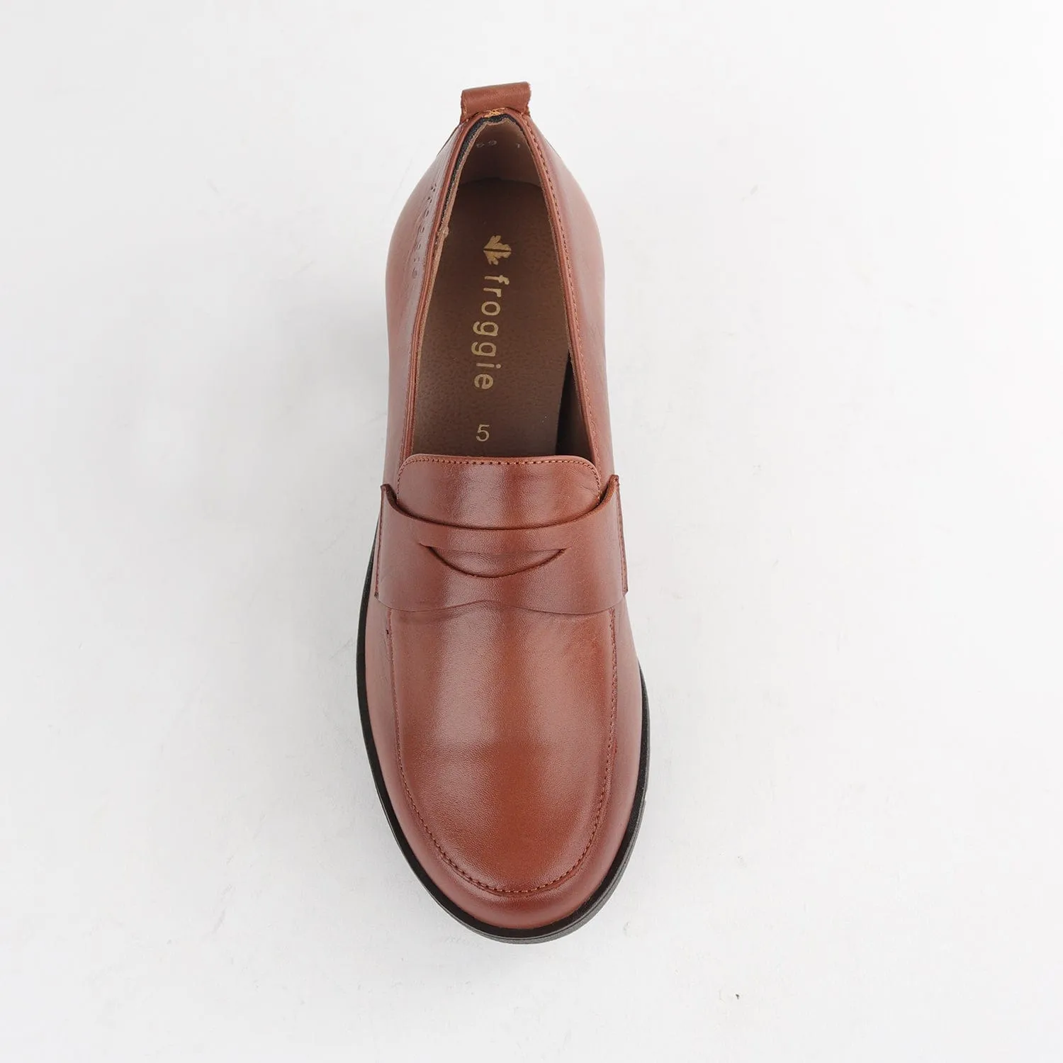 Chunky Loafers in Chestnut - 12622