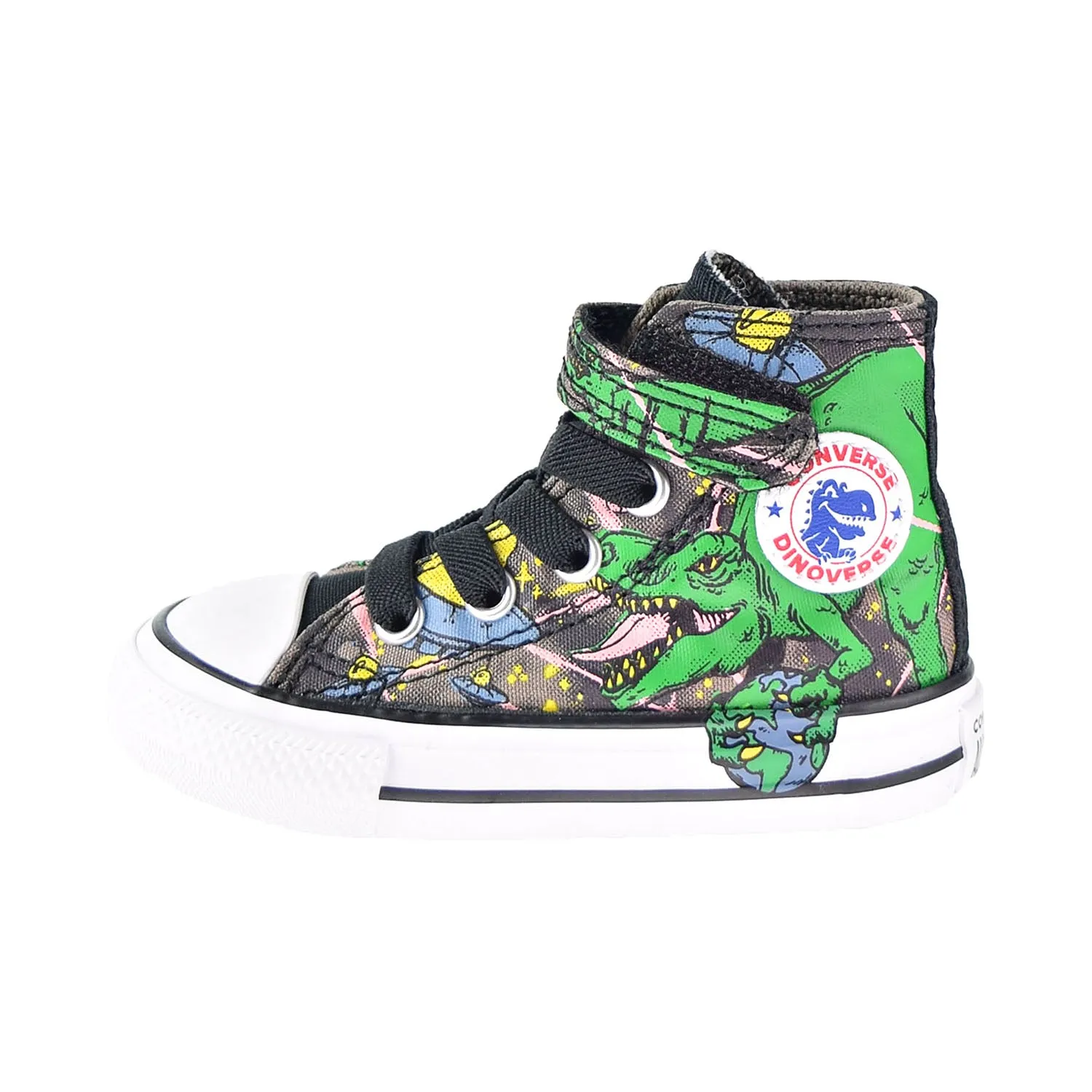 Converse Chuck Taylor AS Dinoverse Dinosaur 1V Hi Toddler Shoes Mason Taupe