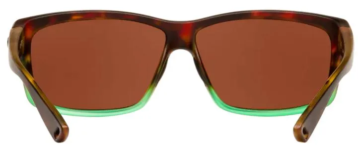 Costa Del Mar Cut Matte Tortuga Fade Frame - Green Mirror 580 Plastic Lens - Polarized Sunglasses