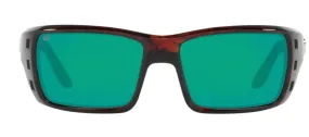 Costa Del Mar Mens Permit Tortoise Frame - Green Mirror 580 Glass Lens - Polarized Sunglasses