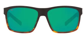 Costa Del Mar Slack Tide Black/Shiny Tort Frame - Green Mirror 580 Plastic Lens - Polarized Sunglasses