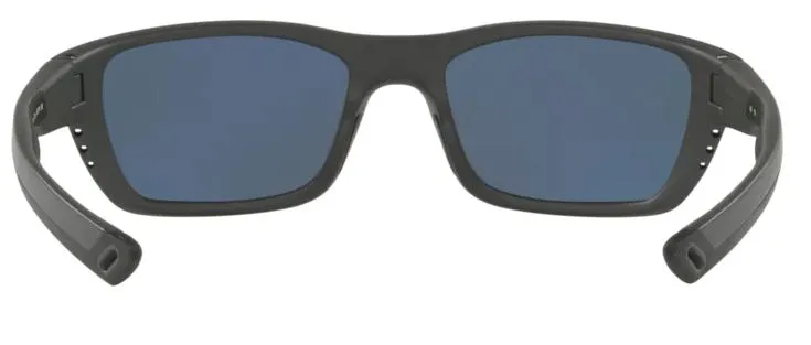 Costa Del Mar Whitetip Matte Gray Frame - Blue Mirror 580 Plastic Lens - Polarized Sunglasses