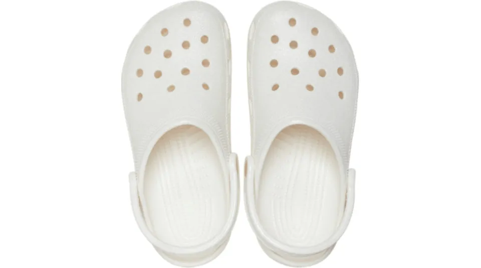 Crocs Classic Glitter Clog White