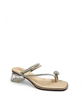 Crystal Jasmine Mid Block Sandal