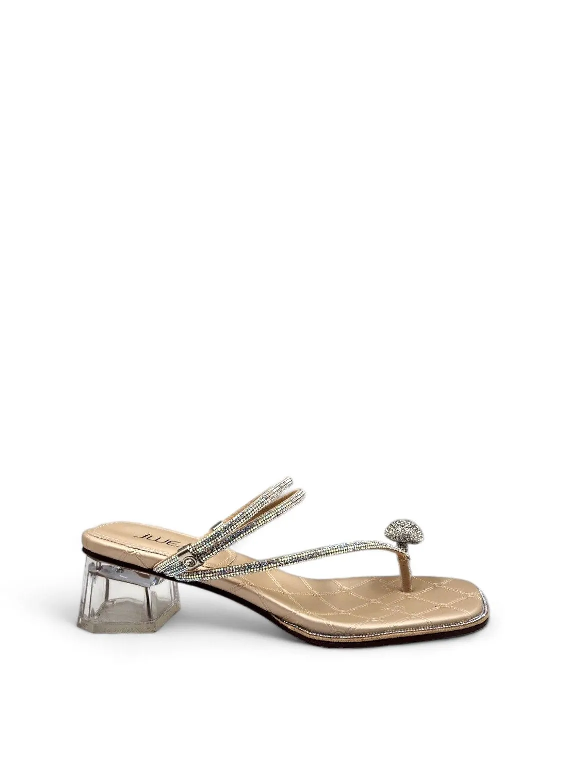 Crystal Jasmine Mid Block Sandal