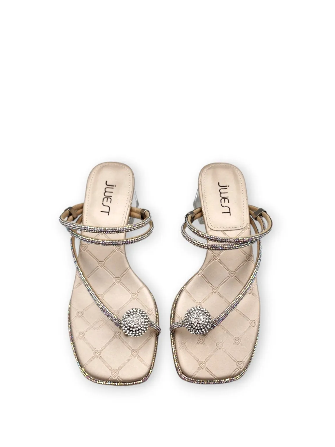 Crystal Jasmine Mid Block Sandal