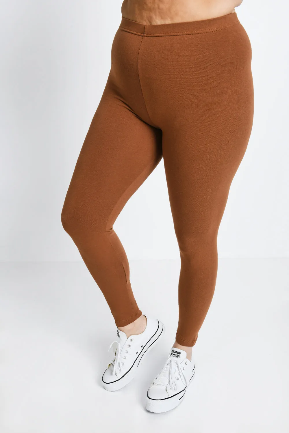 Curve Everyday Leggings - Mocha Brown