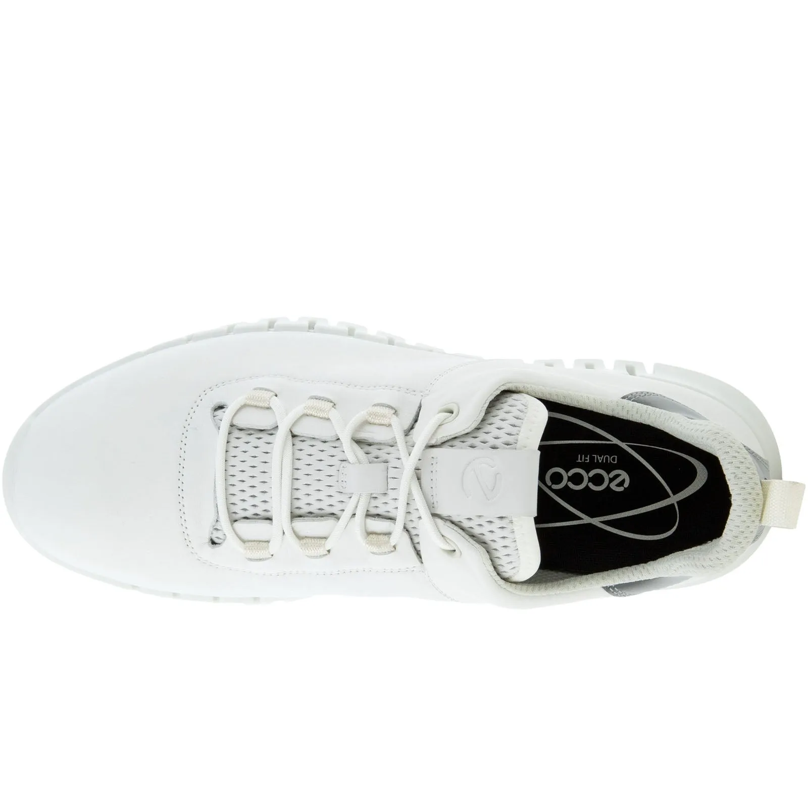 ECCO Mens Gruuv Leather Elastic Laces Trainers