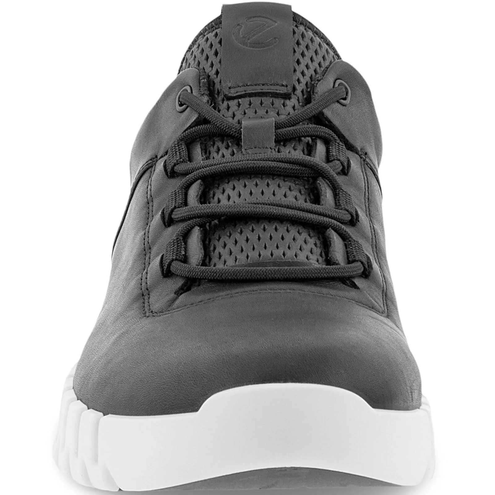 ECCO Mens Gruuv Leather Elastic Laces Trainers