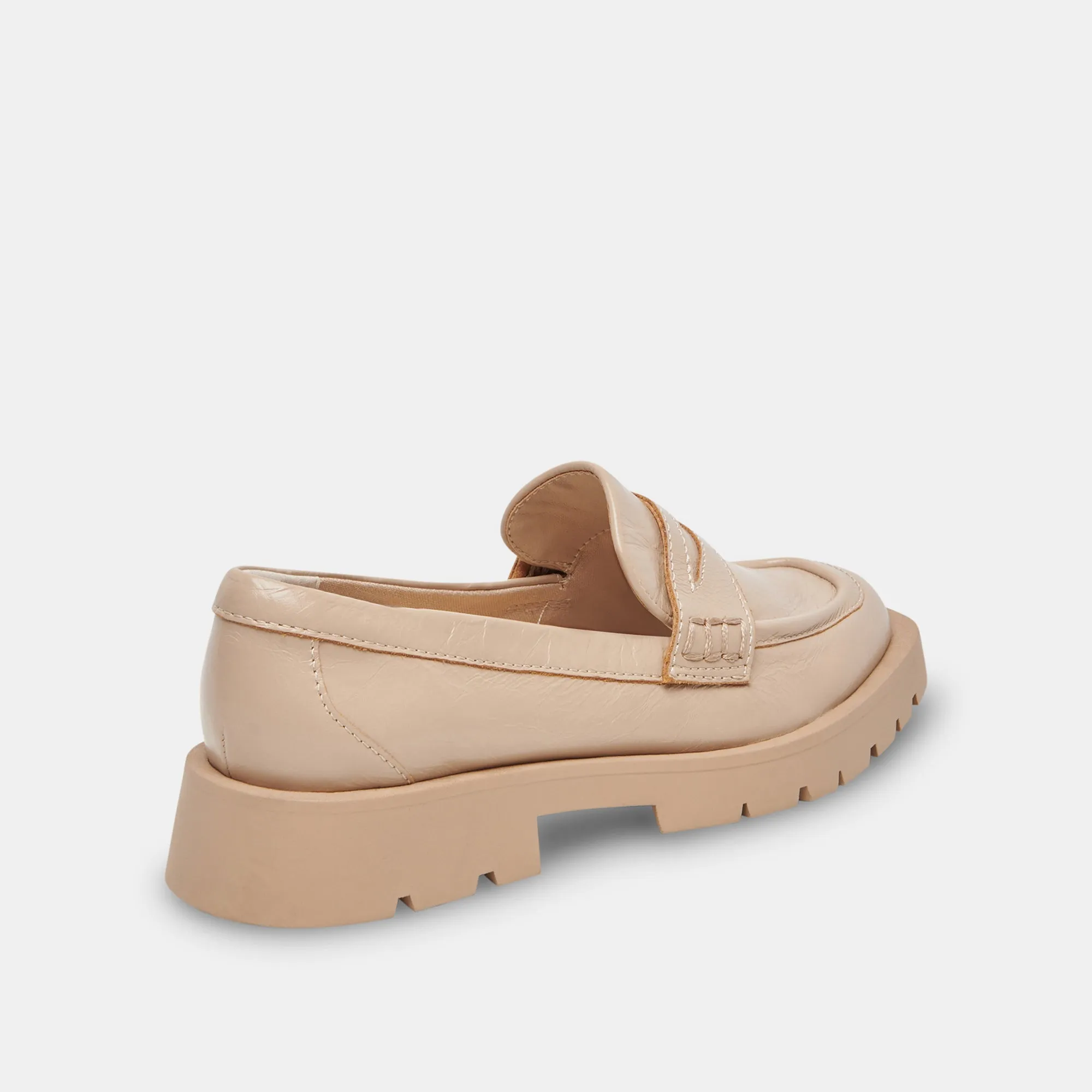 ELIAS WIDE FLATS SESAME CRINKLE PATENT - re:vita