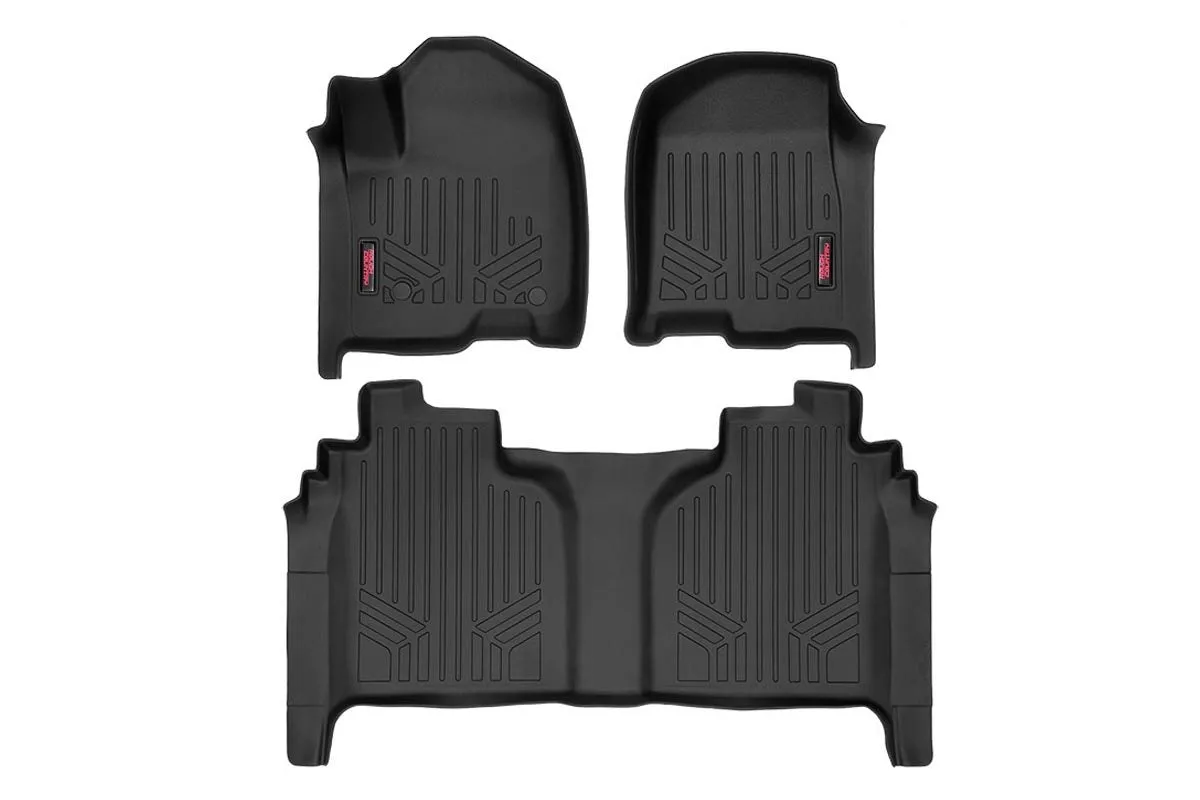 Floor Mats | FR & RR | FR Bucket | Crew | Chevrolet Silverado/GMC Sierra 1500 | 2019-2022