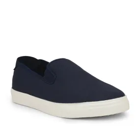 Gliders Non-Lacing Navy Blue Casual Sneakers For Men HYPER-E By Liberty