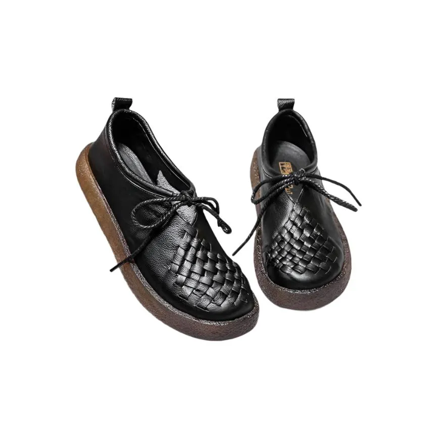 Handmade Woven Retro Casual Walking Shoes Women's Flats