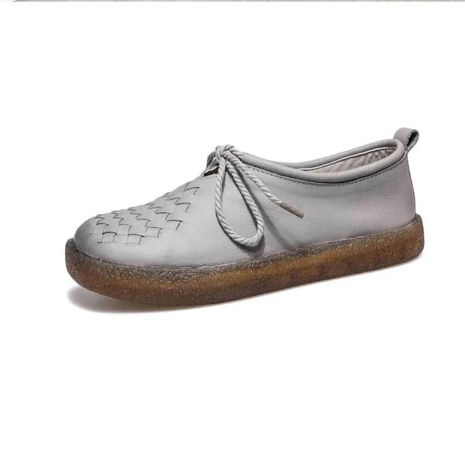 Handmade Woven Retro Casual Walking Shoes Women's Flats