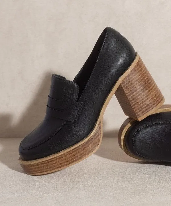 Hannah Platform Penny Loafers