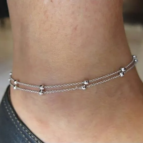 Happy Ending Anklets in Silver and Gold