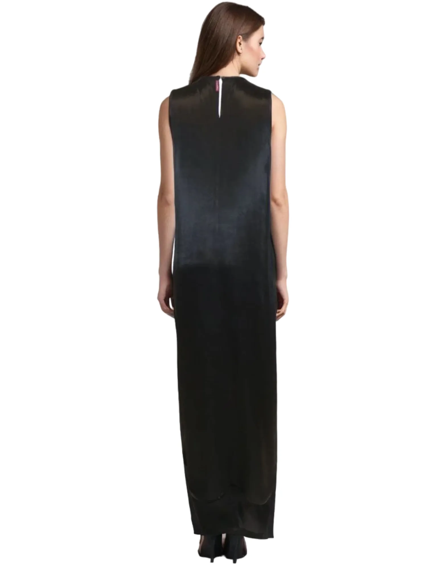 Hard Tail Satin Maxi Dress (Style: SAT-47)