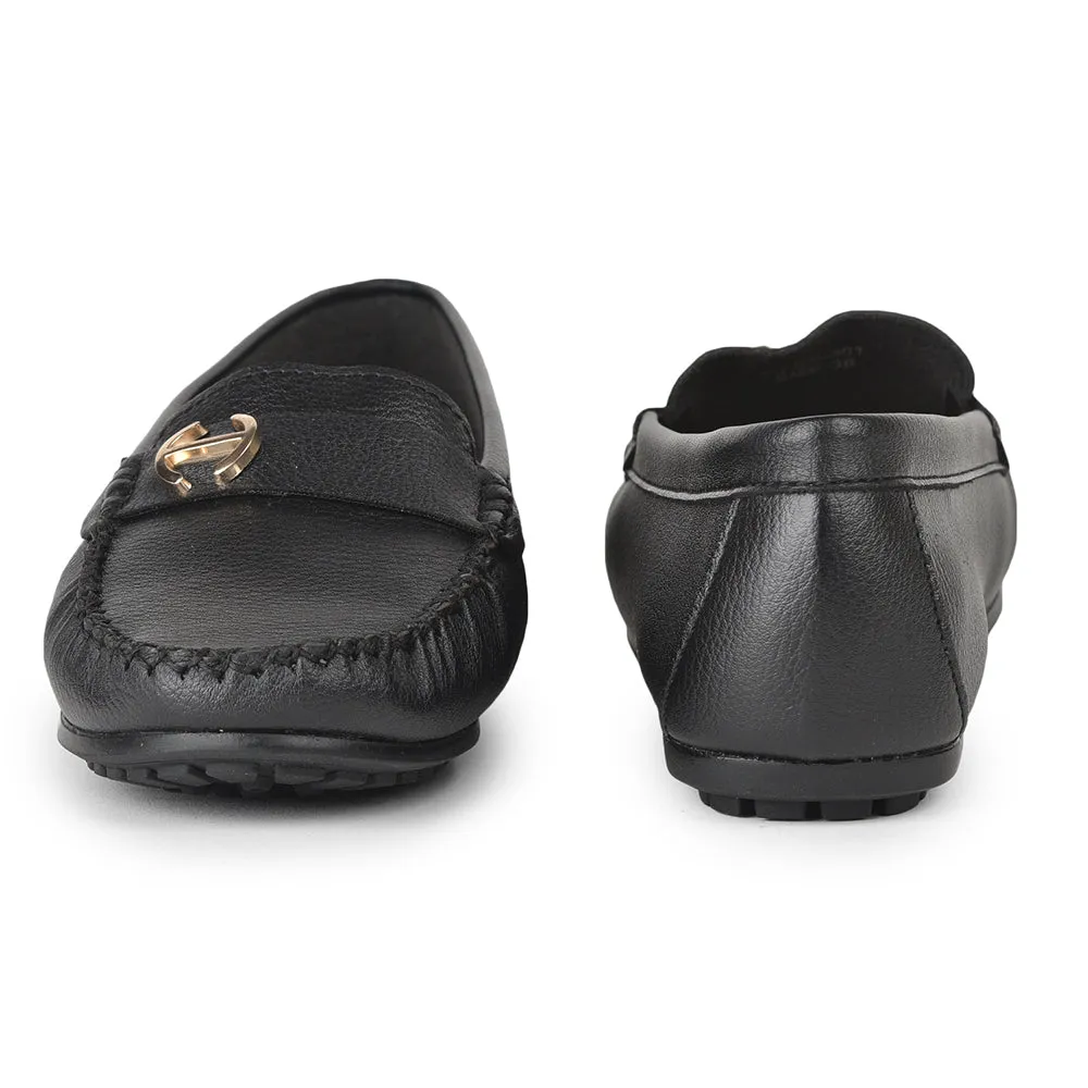 Healers Casual Black Loafers For Women GI-SD-301 By Liberty