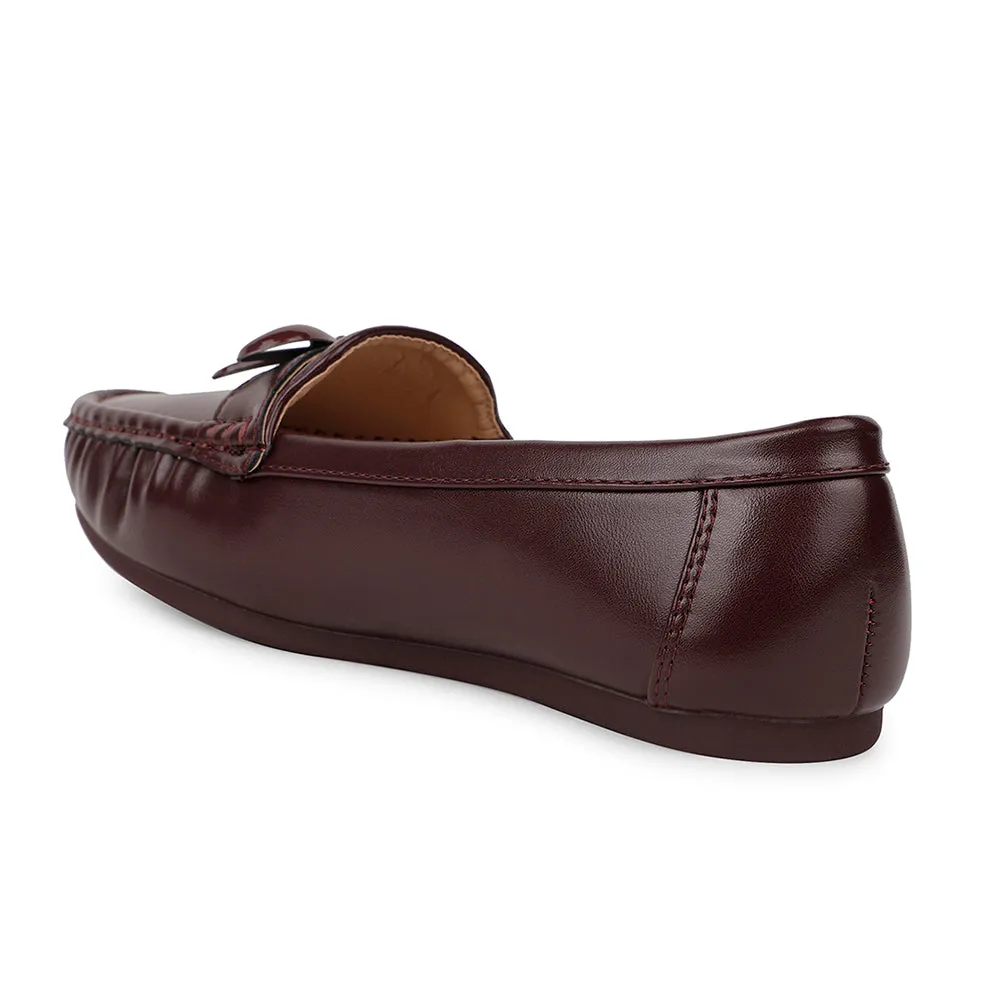 Healers Casual Maroon Loafers For Women ZQ-AL-BL01 By Liberty