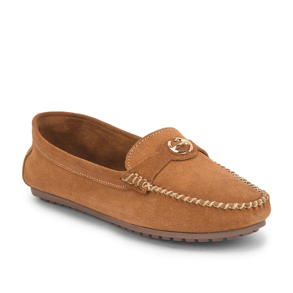 Healers Casual Tan Loafers For Women GI-SML-52 By Liberty