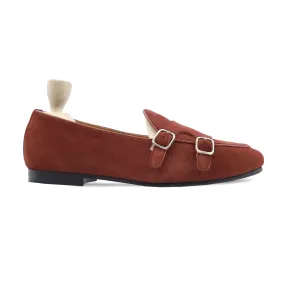 Krist - Men's Red Kid Suede Loafer