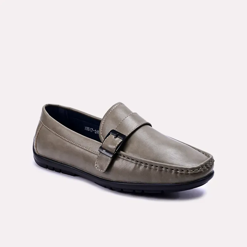 Leander Gray Buckle Loafers 0130863