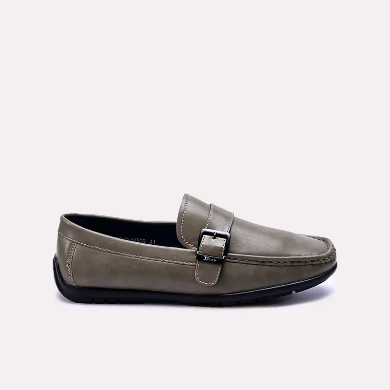 Leander Gray Buckle Loafers 0130863