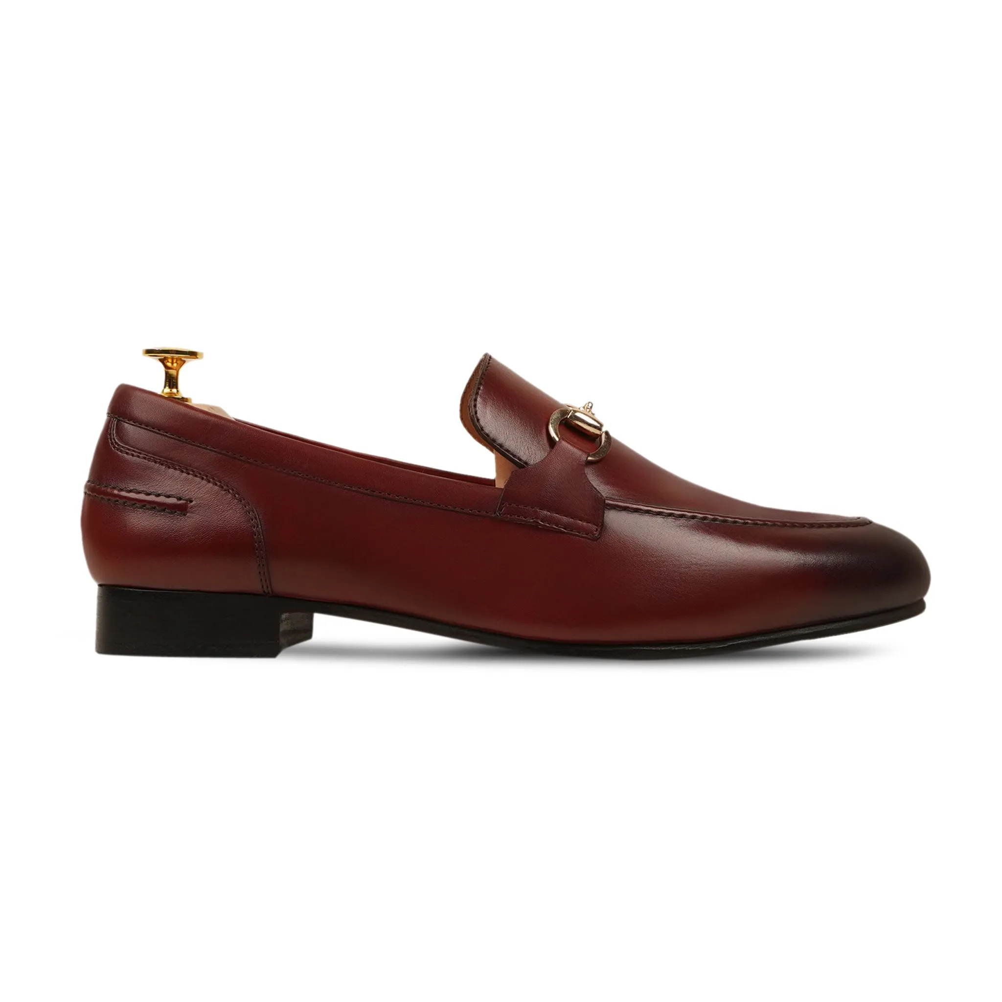 Lewisville - Men's Burnished Oxblood Calf Leather Loafer